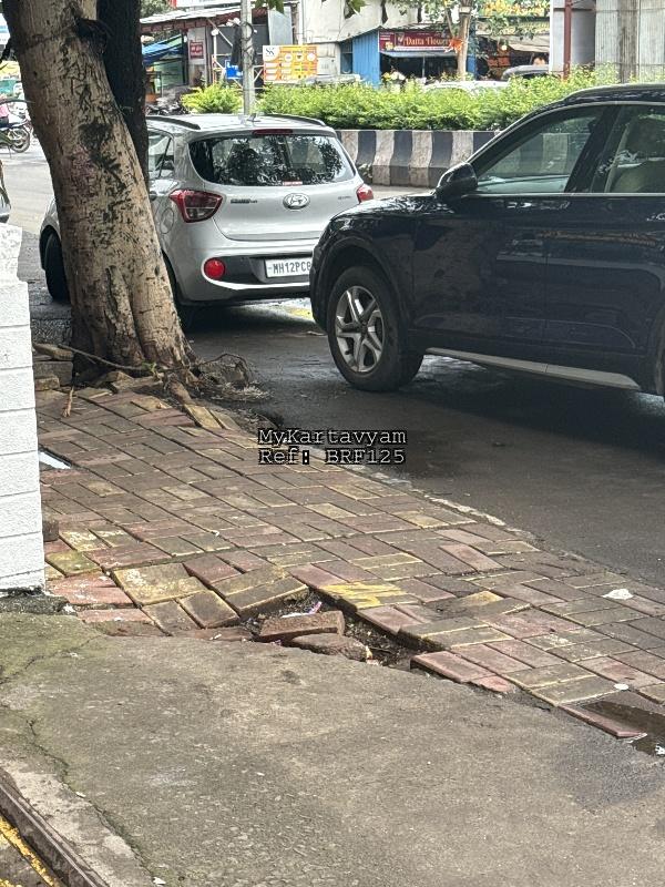 Broken footpath