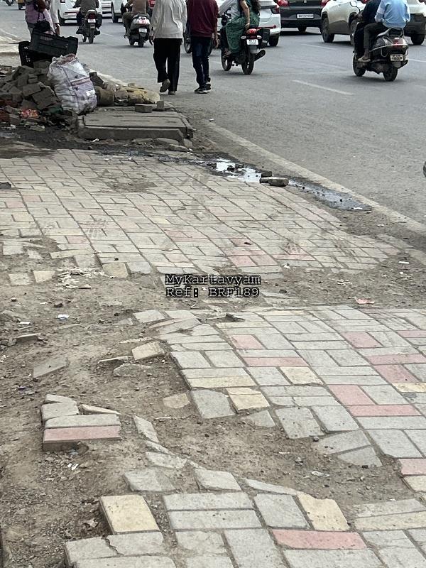 Broken footpath