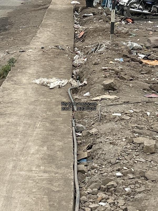 Broken footpath
