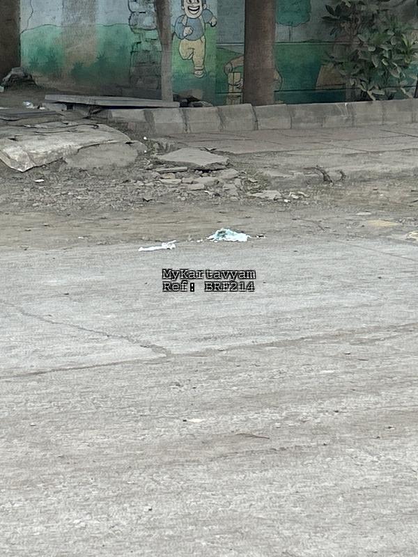 Broken footpath