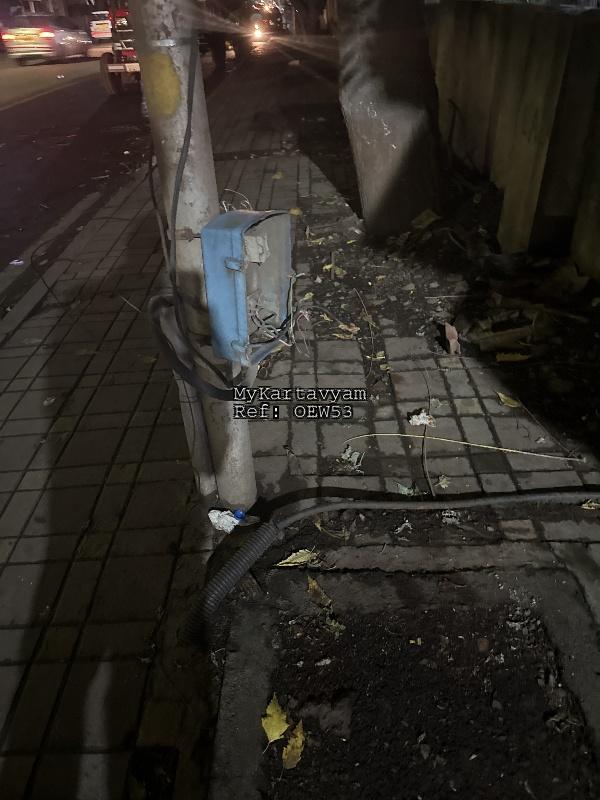 Open electric wires