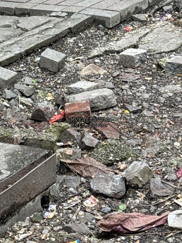 Broken foot path