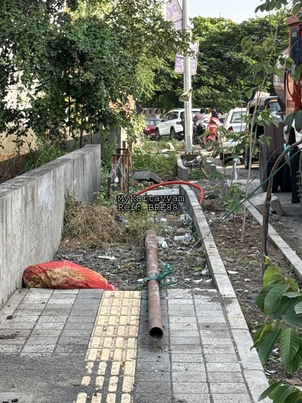 Broken footpath